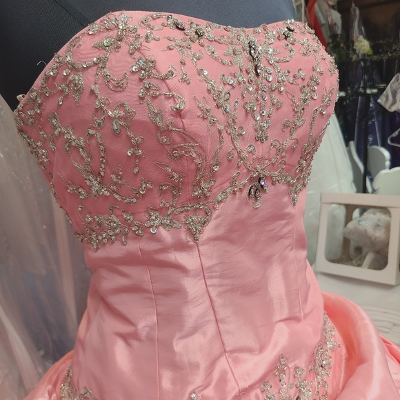 Blessed Gathered Gown Pink main image 1